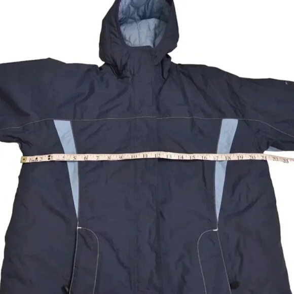 Helly Hansen Ski Jacket Long Hood Insulated Blue Helly Tech  Size Small - Picture 10 of 13